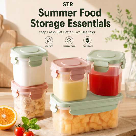 Fruit Container with Ice Pack Set
