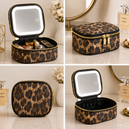 Travel Makeup Case with LED Mirror