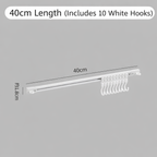 Adjustable Wall Mounted Hook Rail