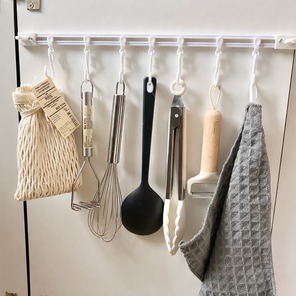 Adjustable Wall Mounted Hook Rail