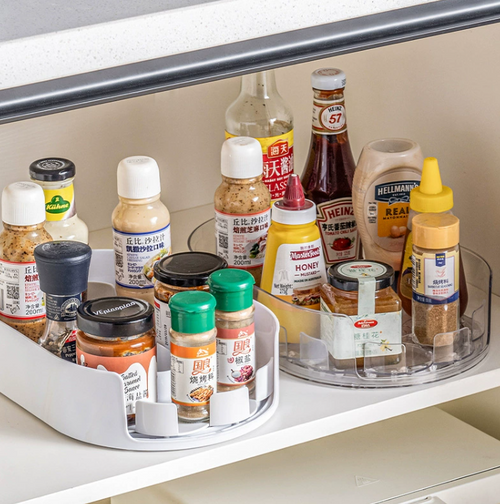 360° Rotating Refrigerator Organizer for Bottles & Condiments