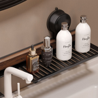 Over-the-Faucet Bathroom Sink Shelf in FAS Black Walnut