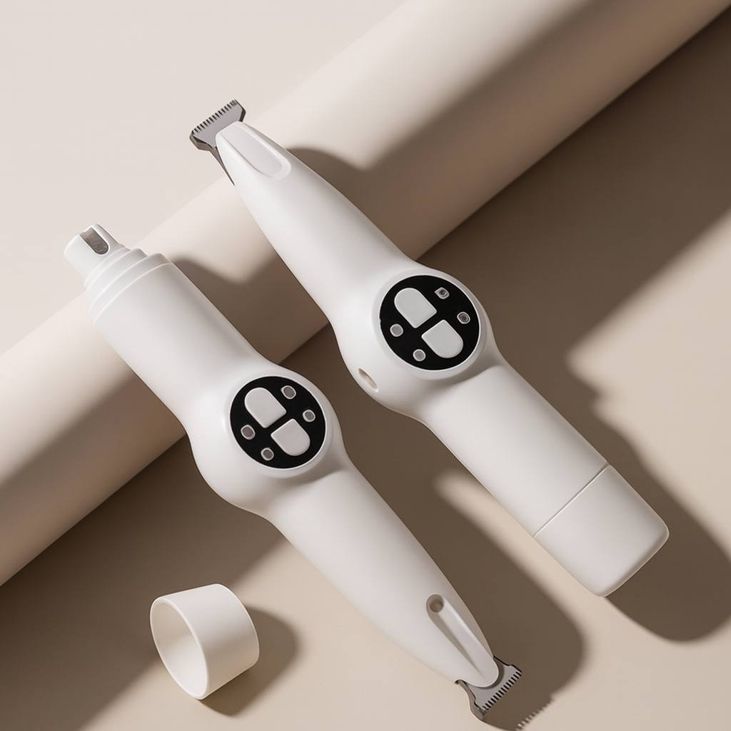 2-in-1 Pet Hair Trimmer & Nail Grinder with LED Light